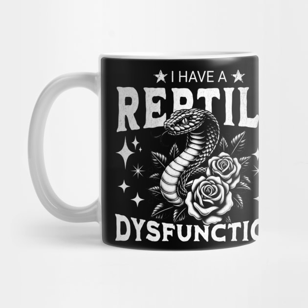 I Have a Reptile Dysfunction – Funny Snake & Roses Gothic Tattoo by ArtistTee ⭐⭐⭐⭐⭐